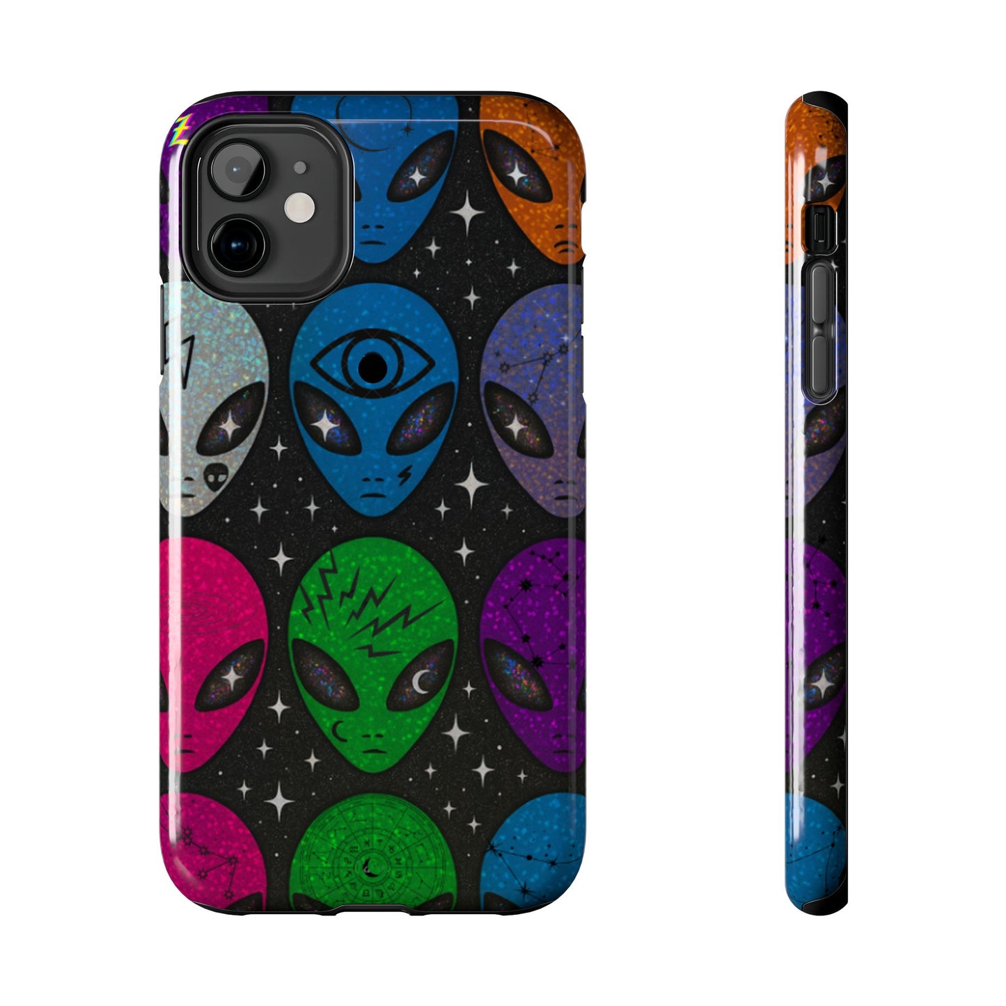 Los Angelez Made x Y2K Alien Sticker Sheet Tough Phone Case