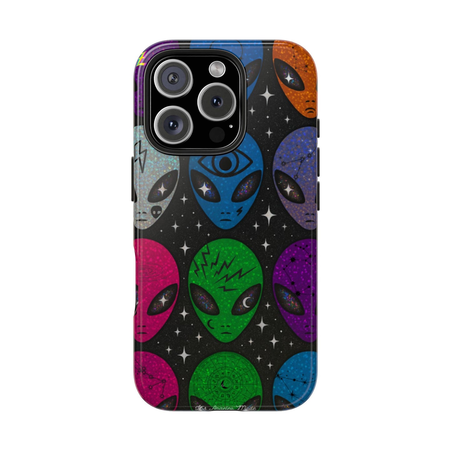 Los Angelez Made x Y2K Alien Sticker Sheet Tough Phone Case