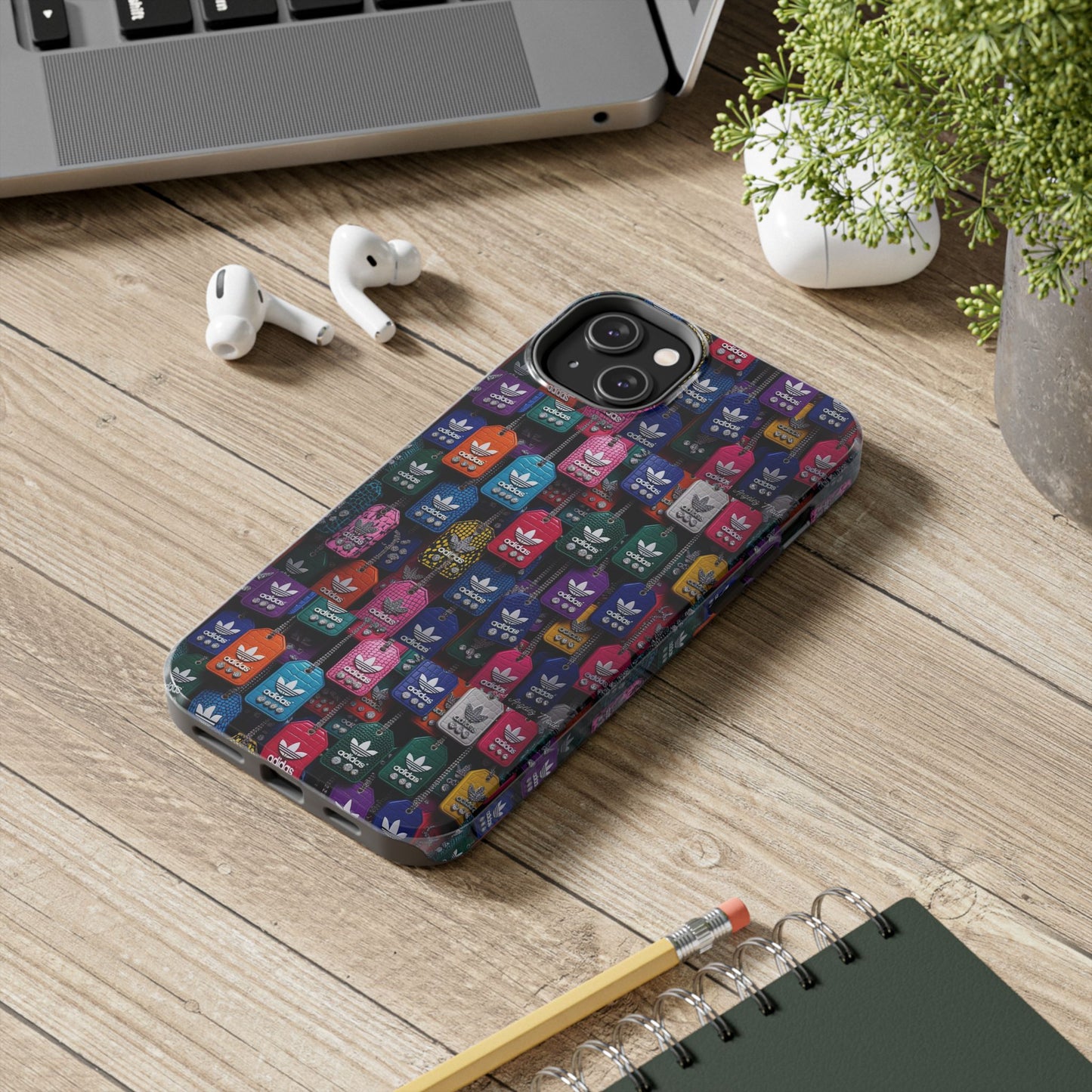 Los Angelez Made x Adidas Leather Tags Tough Phone Case