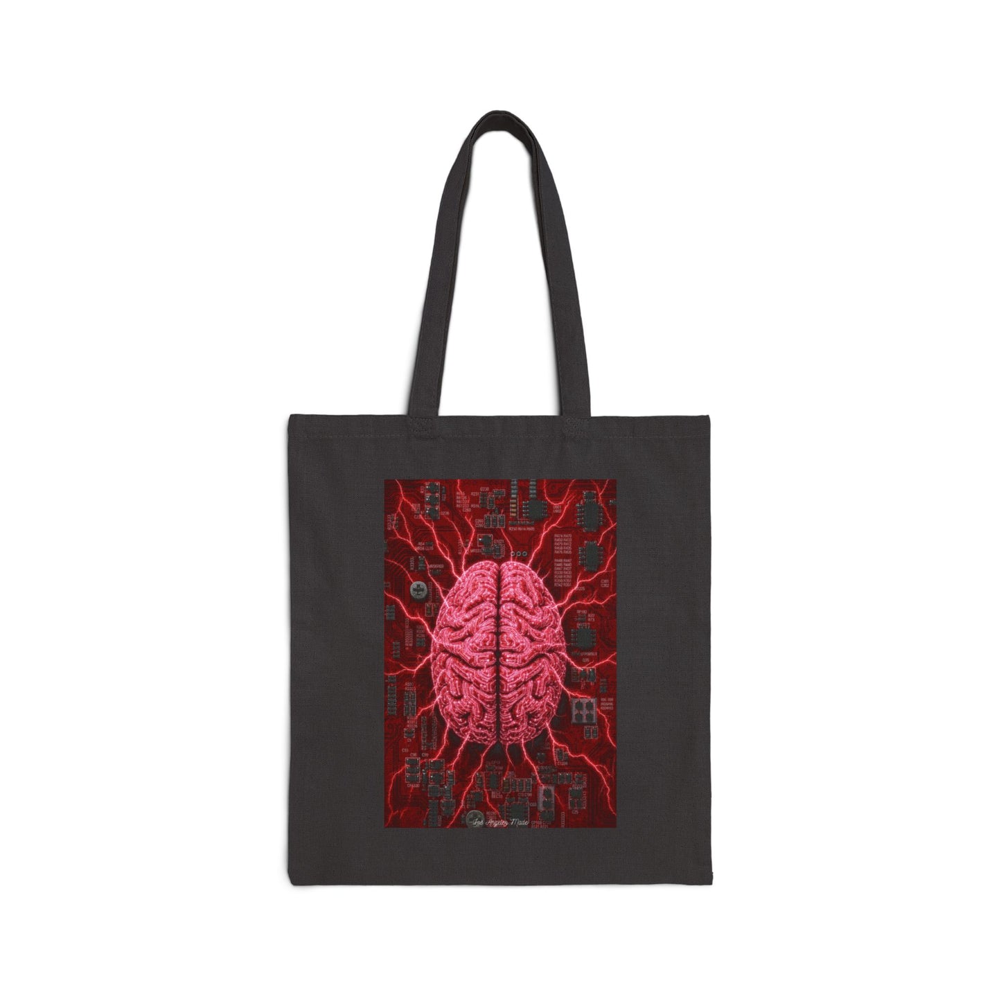 Los Angelez Made x Neural Circuit Canvas Tote Bag