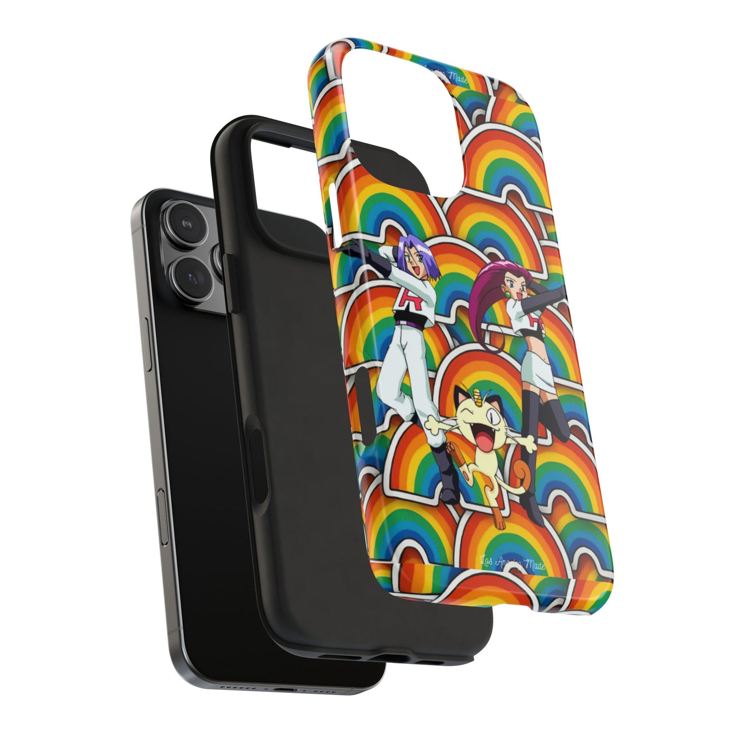 Los Angelez Made x Team Rocket Rainbow Emoji Tough Phone Case