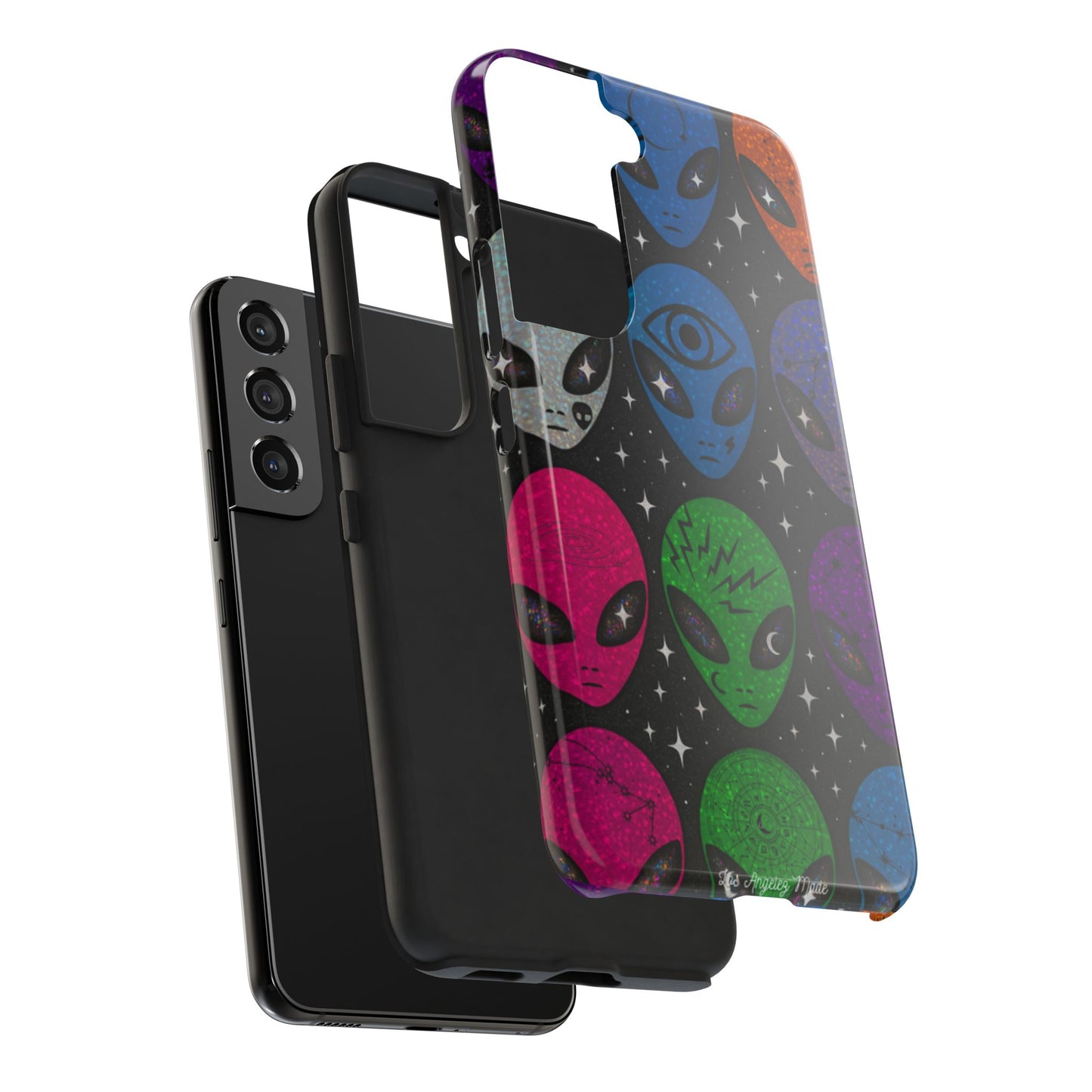 Los Angelez Made x Y2K Alien Sticker Sheet Tough Phone Case